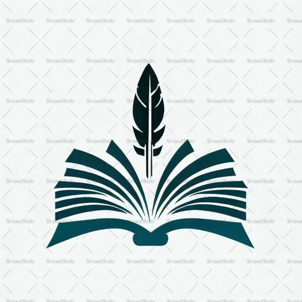 Offenes Buch und Feder